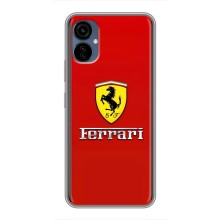 Силіконовий бампер з картинкою машини на TECNO Camon 19 Neo (Ferrari Logo)