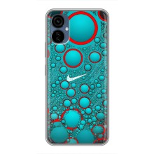 Силиконовый Чехол на TECNO Camon 19 Neo с картинкой Nike (Найк зеленый)