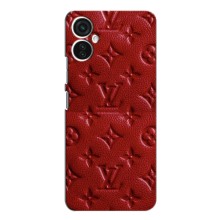 Текстурный Чехол Louis Vuitton для Техно Камон  19 нео (Красный ЛВ)