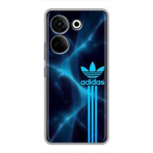 Чехлы Адидас для Tecno Camon 20 Pro (AlphaPrint) (Синий Адидас)