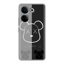 Чехлы для Tecno Camon 20 Pro - Bearbrick Louis Vuitton (PREMIUMPrint) (БеарБрик глаза)