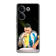 Чехлы для Tecno Camon 20 Pro (Leo чемпион) (AlphaPrint) (Кубок Месси)