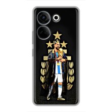 Чехлы для Tecno Camon 20 Pro (Leo чемпион) (AlphaPrint) (Месси Король)