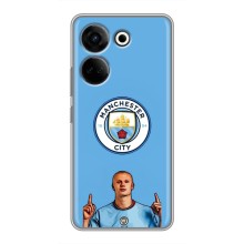 Чехлы с футболистом Ерлинг Холанд для Tecno Camon 20 Pro (AlphaPrint) (Холанд Манчестер Сити)