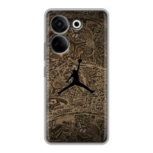 Чехлы для Tecno Camon 20 Pro - с картинкой JORDAN (AlphaPrint) (Logo Jordan)