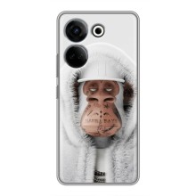Чехлы с Обезьянами NFT для Tecno Camon 20 Pro (AlphaPrint) (обезьяна NFT в тату)