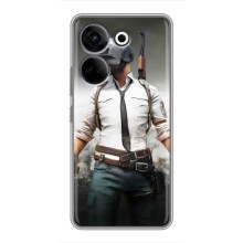 Чехол PUBG для Техно Камон 20 Про (AlphaPrint) (Пабг мен)