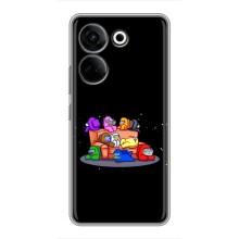 Чехол Амонг Ас для Tecno Camon 20 Pro (AlphaPrint) (Амонг-ас)