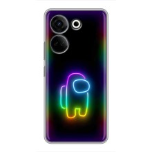 Чехол Амонг Ас для Tecno Camon 20 Pro (AlphaPrint) (Яркий скин)
