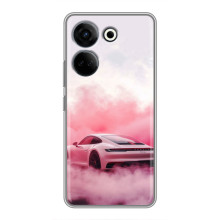 Чохол з авто Порше для Tecno Camon 20 Pro – Рожевий Порше