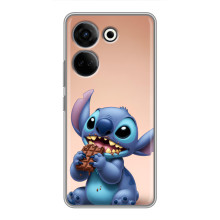 Чехол с рисунком Стич для Tecno Camon 20 Pro – Стич с шоколадом