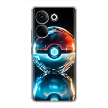 Чехол с Пикачу на Tecno Camon 20 Pro (Мяч Пикачу)