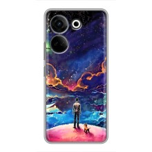 Космические Чехлы для Техно Камон 20 Про (VPrint) (Галактический вид)