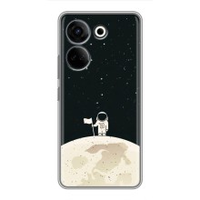 Космические Чехлы для Техно Камон 20 Про (VPrint) (На луне)