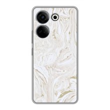 Мраморный чехол на Tecno Camon 20 Pro (VPrint) (Белый мрамор)
