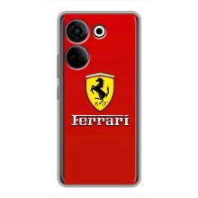 Силіконовий бампер з картинкою машини на Tecno Camon 20 Pro – Ferrari Logo