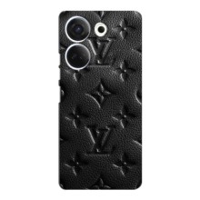Текстурный Чехол Louis Vuitton для Техно Камон 20 про (Черный ЛВ)