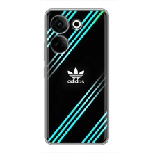 Чехлы Адидас для Tecno Camon 20 (AlphaPrint) (Адидас с полосами)