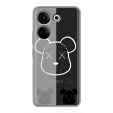 Чехлы для Tecno Camon 20 - Bearbrick Louis Vuitton (PREMIUMPrint) (БеарБрик глаза)