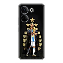 Чехлы для Tecno Camon 20 (Leo чемпион) (AlphaPrint) (Месси Король)