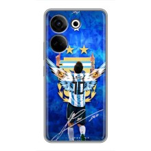 Чехлы для Tecno Camon 20 (Leo чемпион) (AlphaPrint) (Месси сборная)