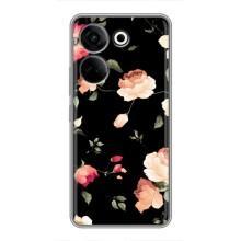 Чехлы с Цветами для Tecno Camon 20 (VPrint) (Розочки)