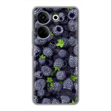 Чехлы с Фруктами для Tecno Camon 20 (VPrint) (Ежевика)