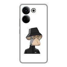 Чехлы с Обезьянами NFT для Tecno Camon 20 (AlphaPrint) (обезьяна NFT Adidas)