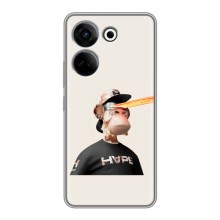 Чехлы с Обезьянами NFT для Tecno Camon 20 (AlphaPrint) (обезьяна NFT в очках)