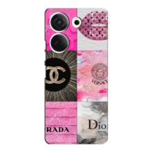 Чохол (Dior, Prada, YSL, Chanel) для Tecno Camon 20 – Модніца