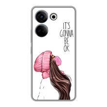 Чехол с печатью для Tecno Camon 20 - (Мода) (AlphaPrint) (Коронавирус)