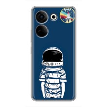 Чехол NASA для Tecno Camon 20 (AlphaPrint) (Мальчик в шлеме)