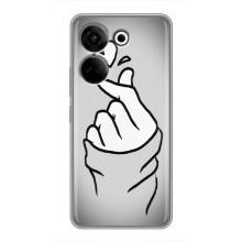 Чохол з принтом для Tecno Camon 20 (AlphaPrint - Знак сердечка)