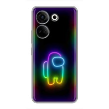 Чехол Амонг Ас для Tecno Camon 20 (AlphaPrint) (Яркий скин)