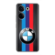Чехол для ТЕХНО Камон 20 - с принтом БМВ (AlphaPrint) (Лого BMW)