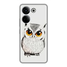 Чехол с птицами на Tecno Camon 20 (VPrint) (Милая Сова)