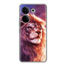 Чехол со Львом для Tecno Camon 20 (VPrint) (Красочный Лев)