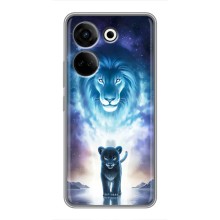 Чехол со Львом для Tecno Camon 20 (VPrint) (Маленький лев)