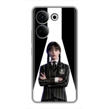 Чехлы Венсдей на Tecno Camon 20 Уэнсдей (AlphaPrint) (W-Wednesday)