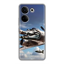 Чехол с мемом Тралалело тралала на Tecno Camon 20 (Бомбардиро крокодило)
