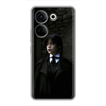 Чехол с дизайном Венздей 2 на Tecno Camon 20 – Уэнсдей в костюме