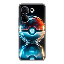 Чехол с Пикачу на Tecno Camon 20 (Мяч Пикачу)