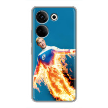 Чехол с принтом Фантастическая четверка для Tecno Camon 20 – Человек-Факел