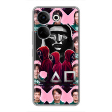 Чохол Гра в кальмара для Tecno Camon 20 – Персонажі гри кальмара