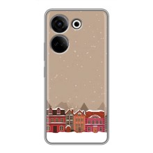Новогодние, Праздничные Чехлы для Tecno Camon 20 - 2024 год (Зимний город)