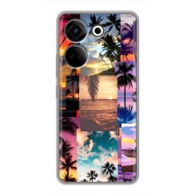 Силиконовый чехол с КАРТИНКАМИ лето для Tecno Camon 20 (AlphaPrint) (Летний отпуск)