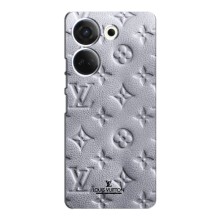 Текстурный Чехол Louis Vuitton для Техно Камон 20 (Белый ЛВ)