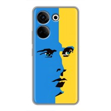 Украинские Чехлы для Tecno Camon 20 с картинкой УПА (AlphaPrint) (Степан Бандера)