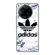 Чехлы Адидас для Tecno Camon 30 (CL6) (AlphaPrint) (Адидас на мраморе)