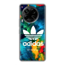 Чехлы Адидас для Tecno Camon 30 (CL6) (AlphaPrint) (Яркий Адидас)